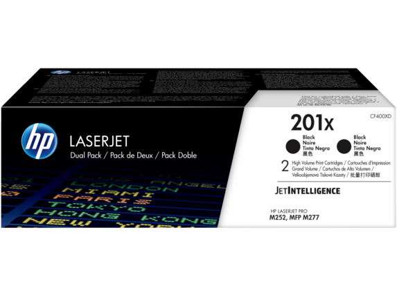 HP 201X 2-pack High Yield Black Original | CF400XD | Warranty Included