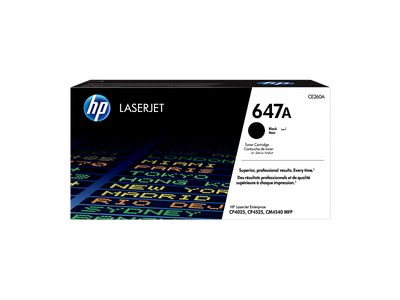 HP 647A Black Original LaserJet Toner Cartridge (CE260A)