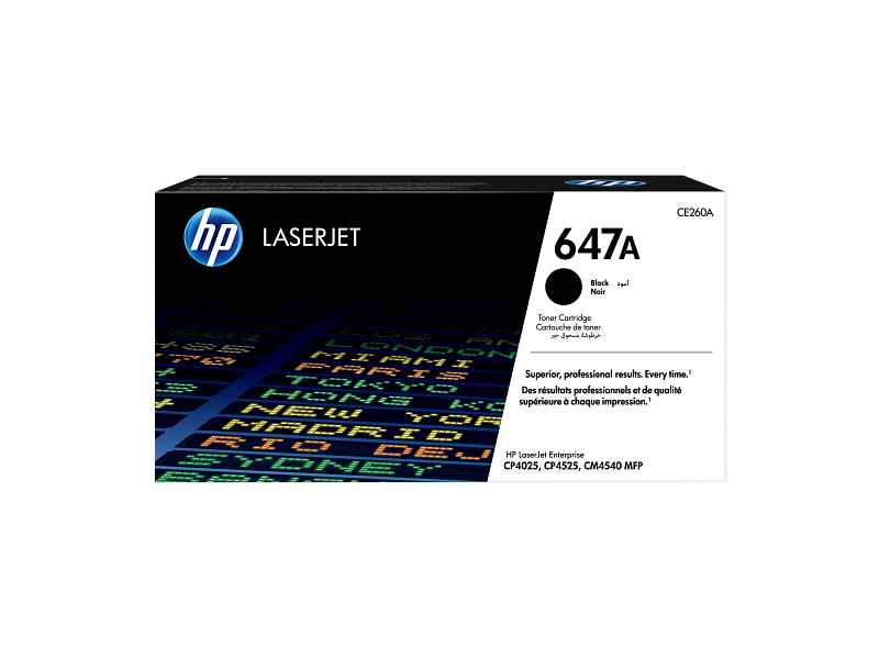 HP 647A Black Original LaserJet Toner Cartridge (CE260A)