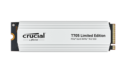 Crucial® T705 PCIe Gen5 NVMe M.2 SSD with heatsink | 4TB | CT4000T705SSD5