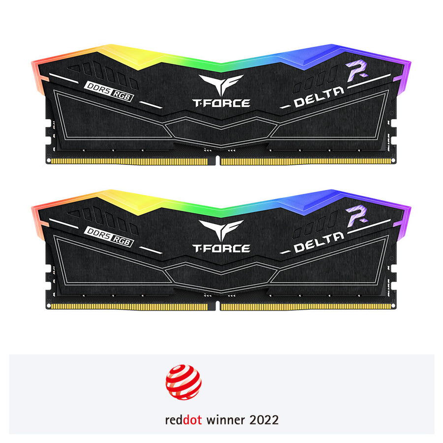 TEAM T-FORCE DELTA RGB(BK) UD-D5 16GBx2 6400 CL40-40-40-84 1.35V | FF3D532G6400HC40BDC01