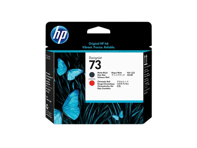 HP 73 Matte Black and Chromatic Red DesignJet Printhead (CD949A)