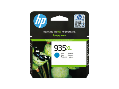 HP 935XL High Yield Cyan Original Ink Cartridge (C2P24AE)