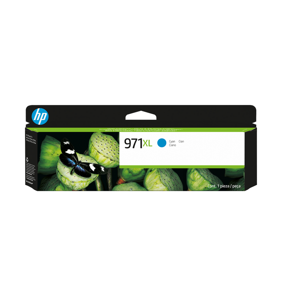 HP 971XL Cyan Original Ink Cartridge | CN626AE | Warranty included