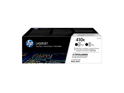 HP 410X 2-pack High Yield Black Original LaserJet Toner Cartridges (CF410XD)