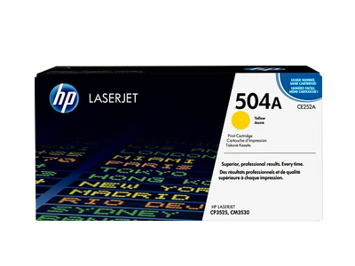 HP 504A Yellow Original LaserJet Toner Cartridge (CE252A)