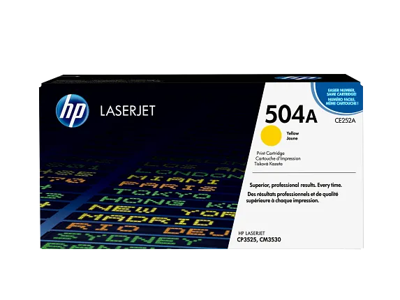 HP 504A Yellow Original LaserJet Toner Cartridge (CE252A)