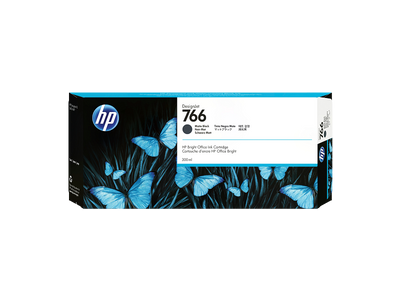 HP 766 300-ml Matte Black DesignJet Ink Cartridge (P2V92A)