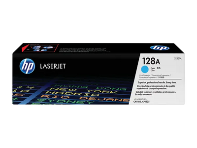 HP 128A Cyan Original LaserJet Toner Cartridge (CE321A)