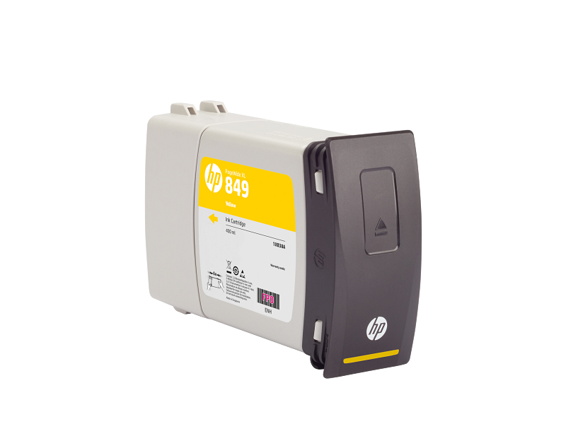 HP 849 400-ml Yellow PageWide XL Ink Cartridge (1XB38A)