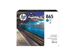 HP 865 500-ml Cyan PageWide XL Ink Cartridge (3ED85A)