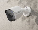 Synology security camera mounted on a wall
