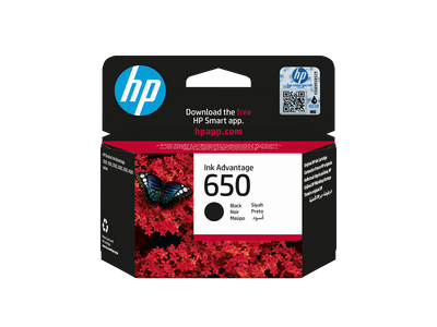 HP 650 Black Original Ink Advantage Cartridge (CZ101AE#302)