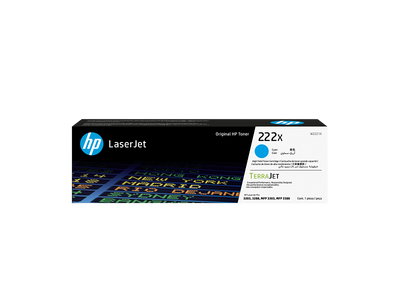HP 222X High Yield Cyan Original LaserJet Toner Cartridge (W2221X)
