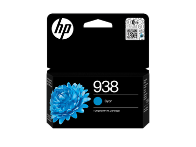HP 938 Cyan Original Ink Cartridge (4S6X5PE)