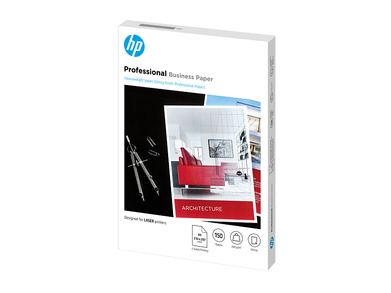 HP Professional Multi-use Glossy FSC Papers 180 gsm-150 sht/A4/210 x 297 mm (3VK91A)