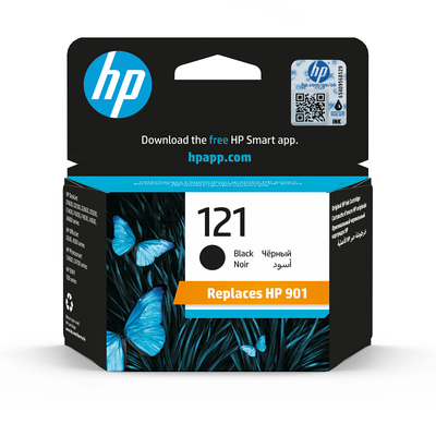 HP 121 Black Original Ink Cartridge (CC640HE)