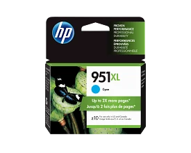 HP 951XL High Yield Cyan Original Ink Cartridge (CN046AE#301)