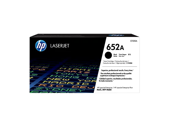 HP 652A Black Original LaserJet Toner Cartridge (CF320A)