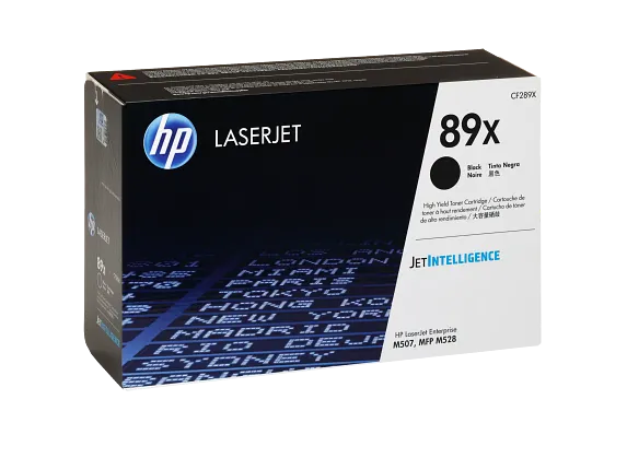 HP 89X High Yield Black Original LaserJet Toner Cartridge (CF289X)
