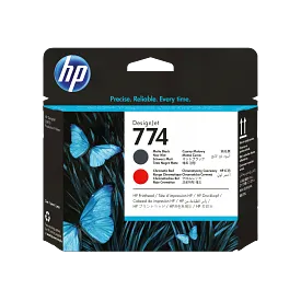 HP 774 Matte Black/Chromatic Red DesignJet Printhead (P2V97A)