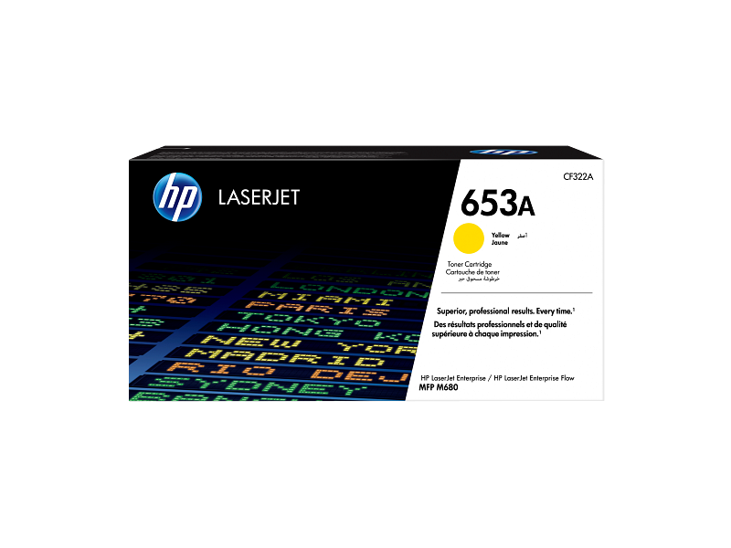 HP 653A Yellow Original LaserJet Toner Cartridge (CF322A)