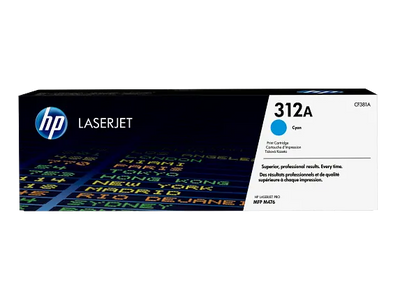 HP 312A Cyan Original LaserJet Toner Cartridge (CF381A)