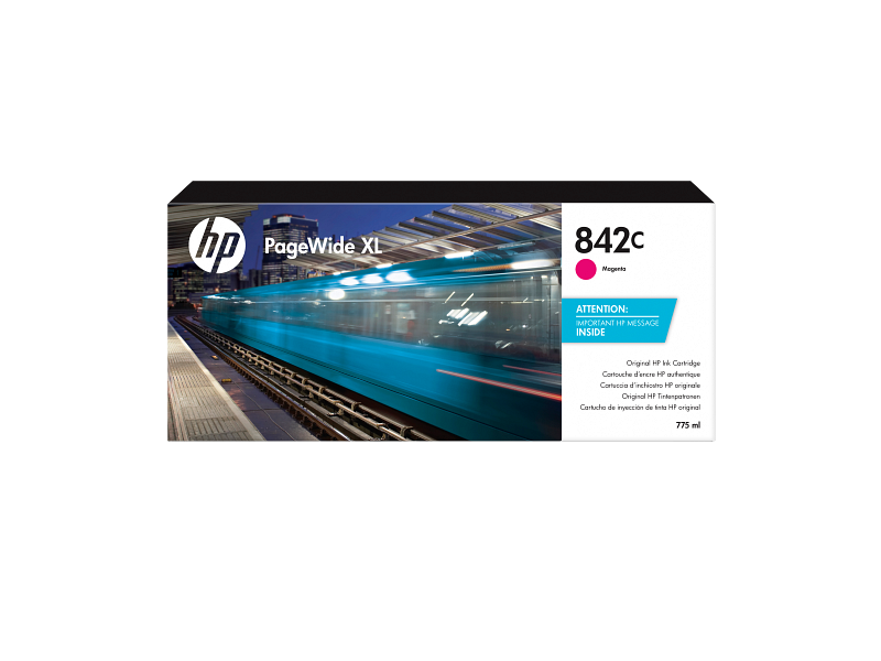 HP 842C 775-ml Magenta PageWide XL Ink Cartridge (C1Q55A)