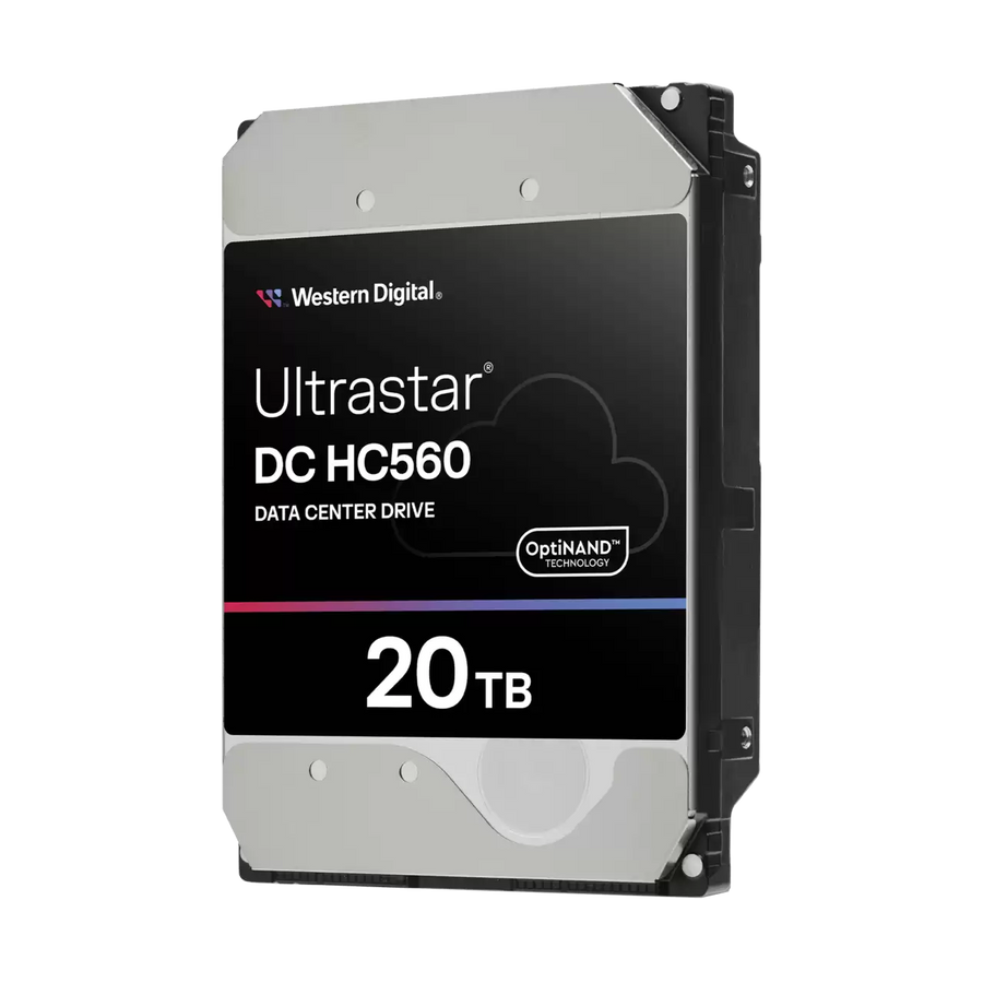 Western Digital | Ultrastar DC HC560 | 20TB Enterprise HDD | 7200 RPM | 0F38785 | Helium-Filled Data Center Drive