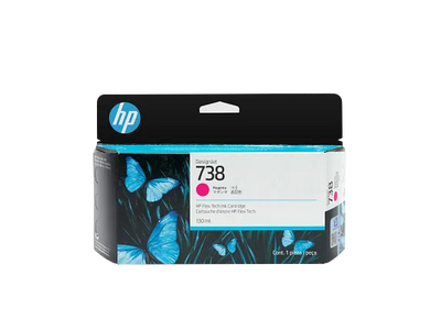 HP 738 130-ml Magenta DesignJet Ink Cartridge (498N6A)