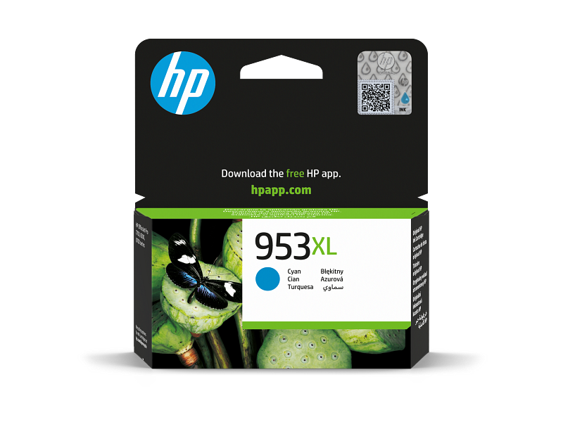 HP 953XL High Yield Cyan Original Ink Ca | F6U16AE#BGX | Warranty included