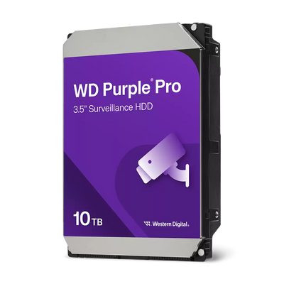 Western Digital | WD Purple Pro Surveillance | 10TB HDD | WD102PURP | AI-Ready 24/7 Storage | 7200 RPM
