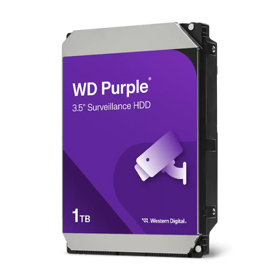 Western Digital | WD Purple Surveillance | 1TB HDD | WD10PURZ | 24/7 DVR & NVR Storage | SATA 6Gb/s