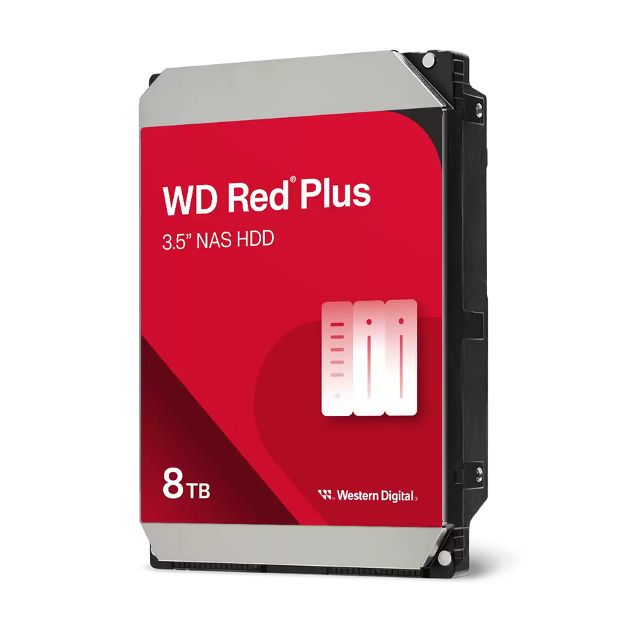 Western Digital | WD Red Plus NAS | 8TB HDD | 5400 RPM Class | WD80EFPX | 24/7 Reliability