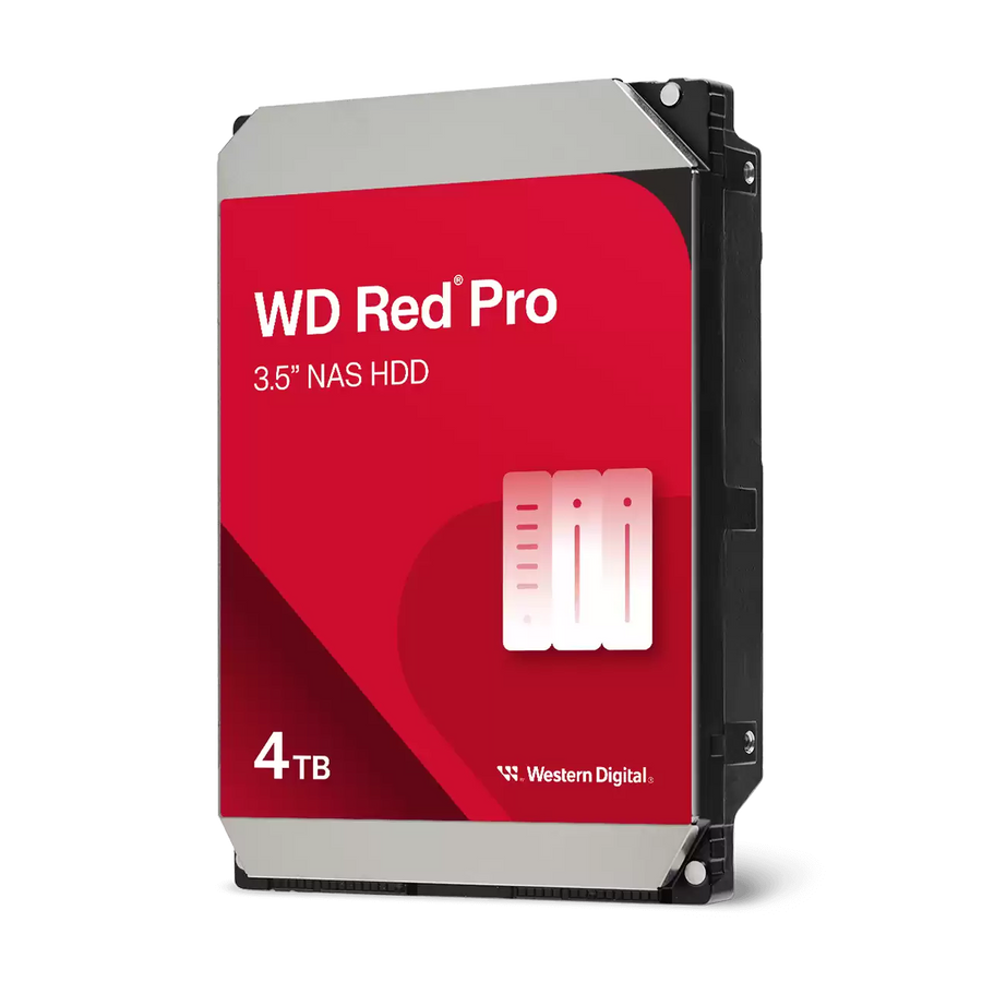 Western Digital | WD Red Pro NAS | 4TB HDD | 7200 RPM | WD40EFPX | 24/7 Enterprise Storage