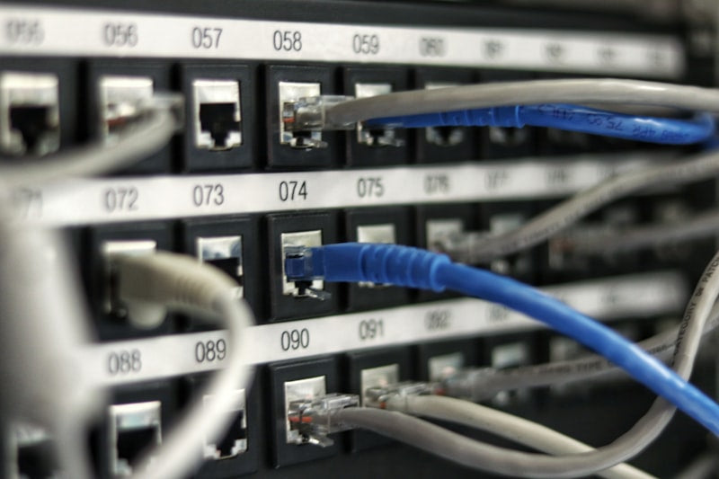 Network cables and patch panel